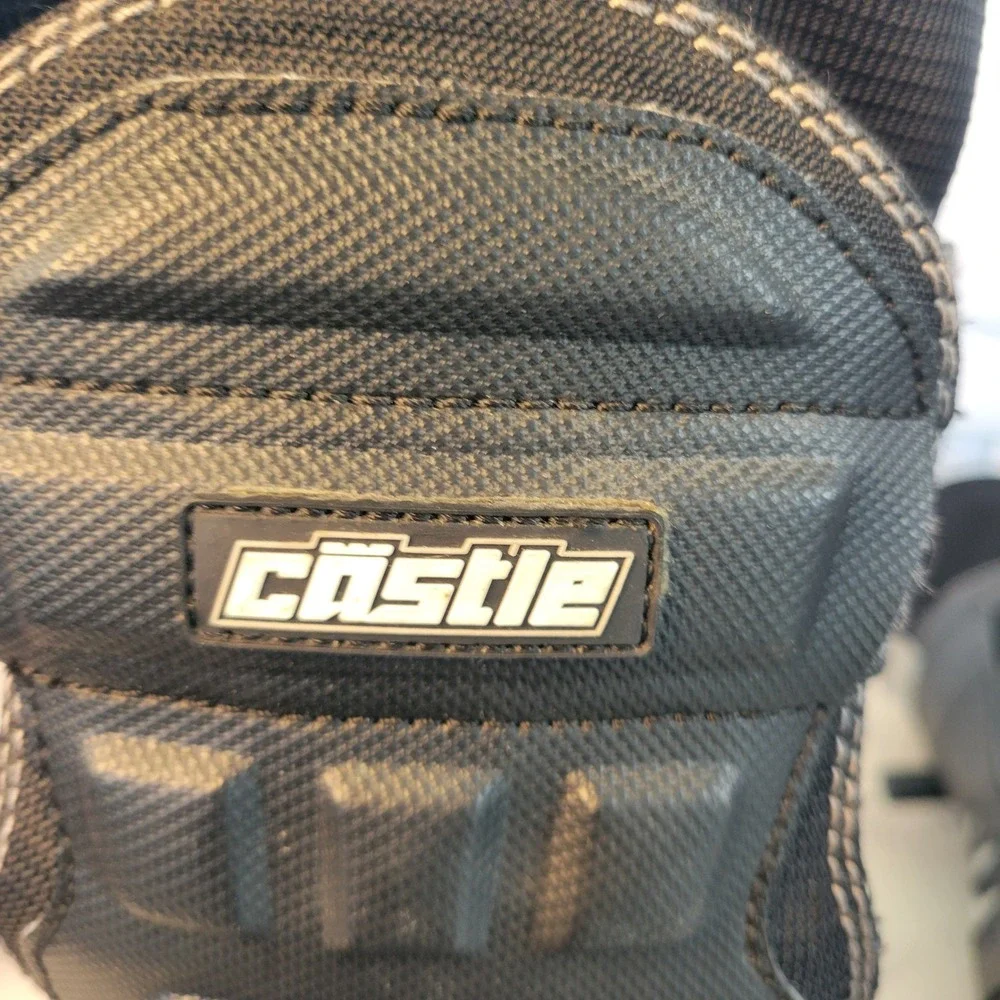Castle X Barrier 2 Snowmobile Boots Mens 10 Black Dry-X Waterproof Winter Racing